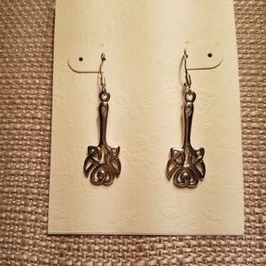 Celtic Sterling Silver Earrings.